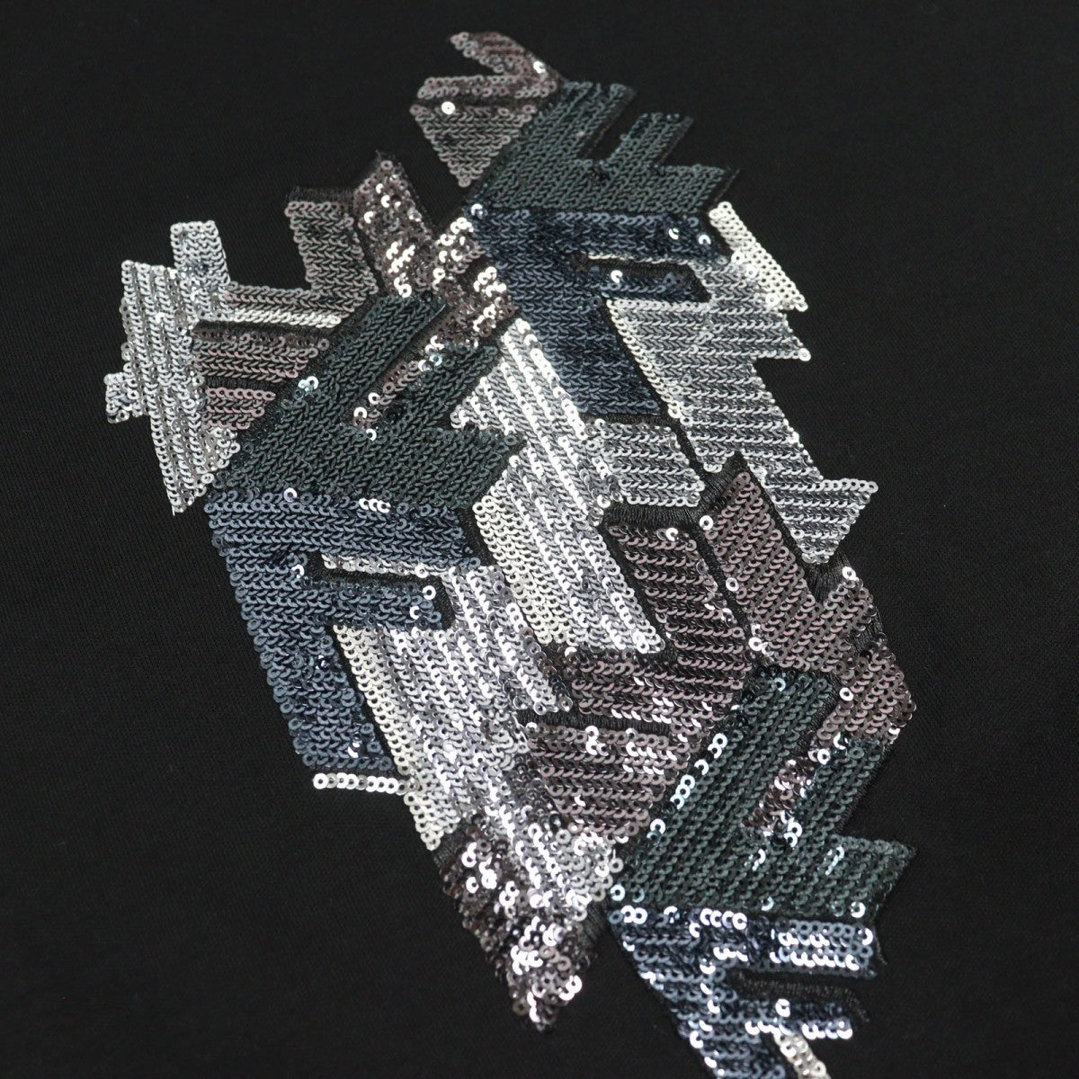 FENDI Short sleeve T-shirt FY1217 Outer: 100% cotton, some parts: 94% cotton, some parts: 6% elastane, some parts: 100% polyester Black type mens M