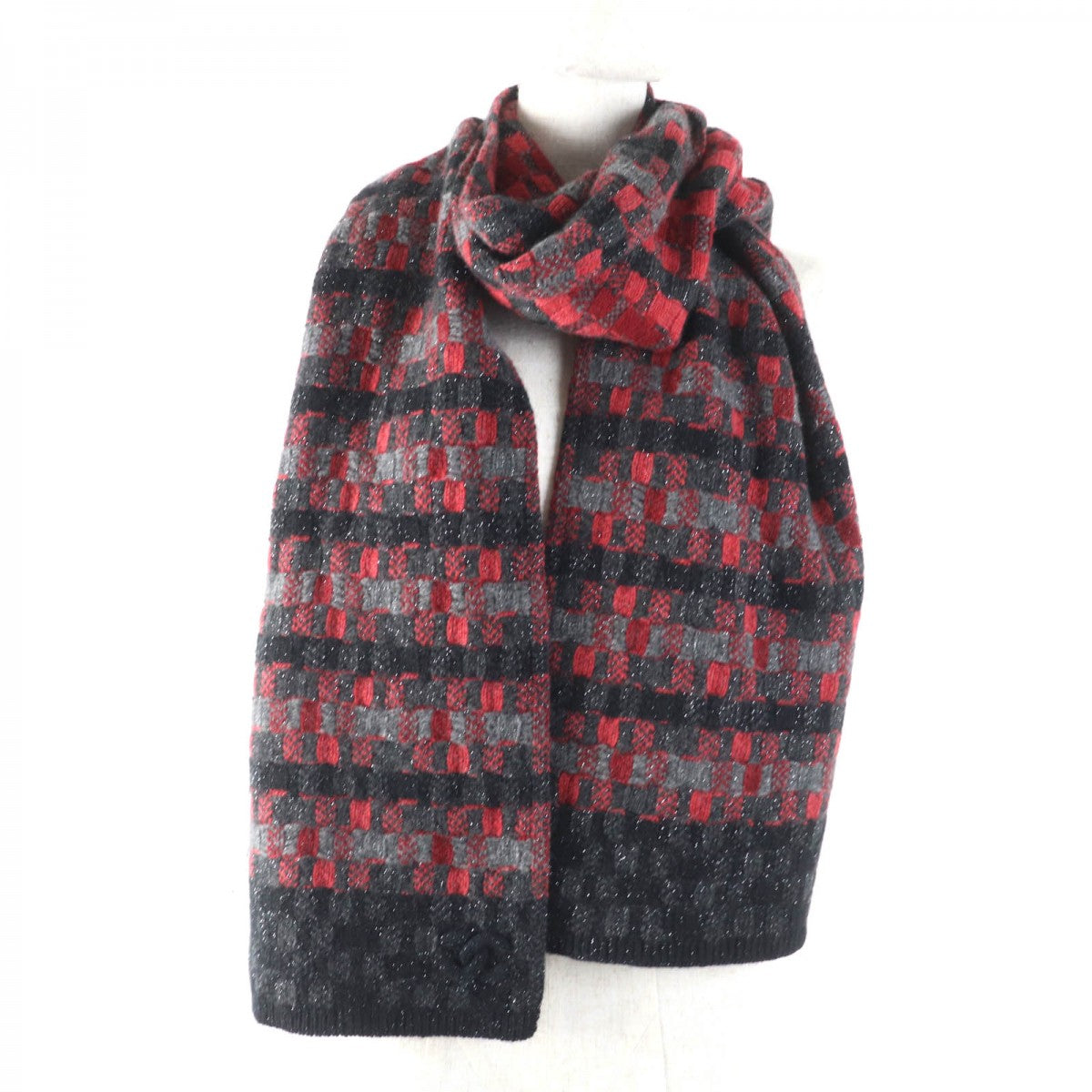 CHANEL Scarf 16B Main: 95% cashmere, Main: 5% rayon multicolor Women