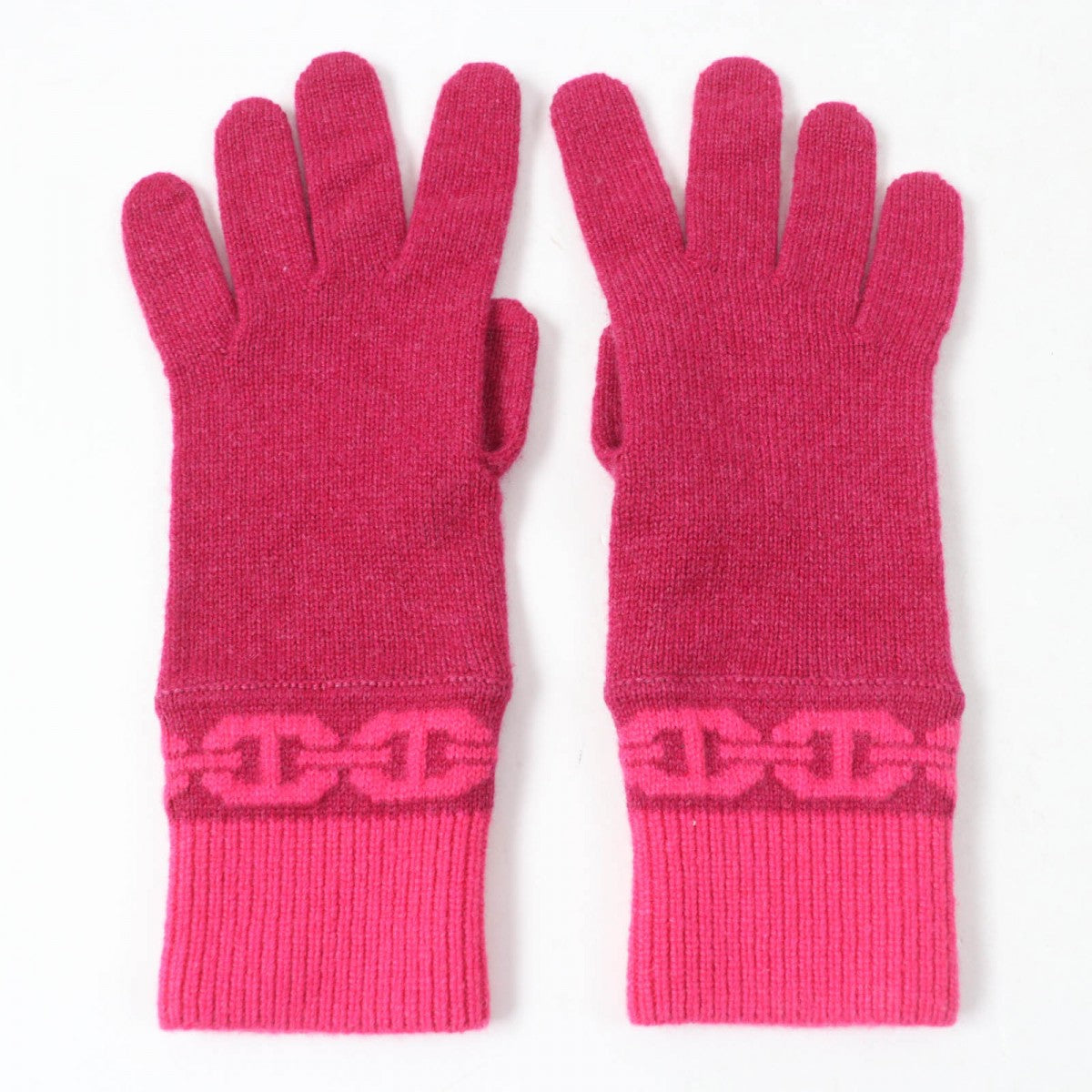 HERMES gloves H232006G Main: 99% cashmere, Main: 1% elastane Rose Extreme HEAVEN Women M