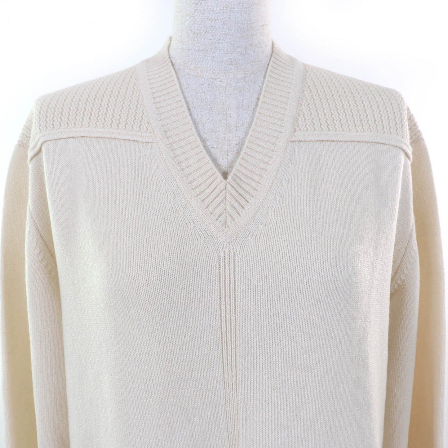 HERMES one piece cashmere Ivory 40
