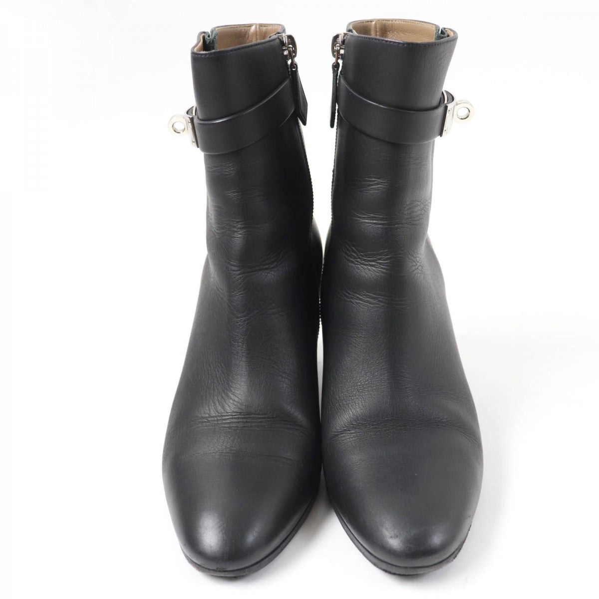 HERMES short boots Main: Leather black Saint Germain Women 36.5
