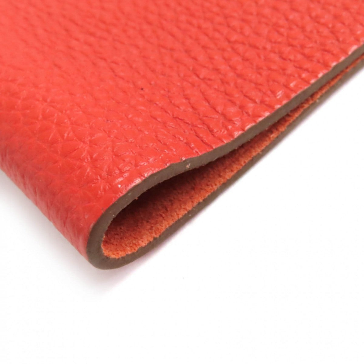 HERMES Notebook cover Togo Orange Yuris Women