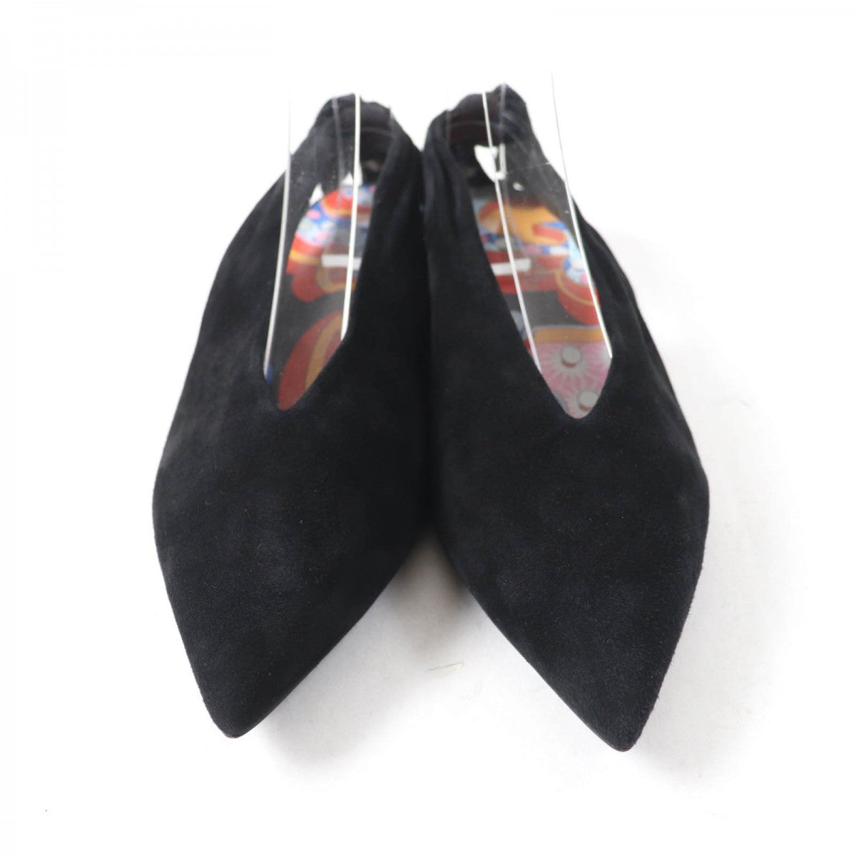 HERMES pumps Main: Suede leather black Eva Women 37