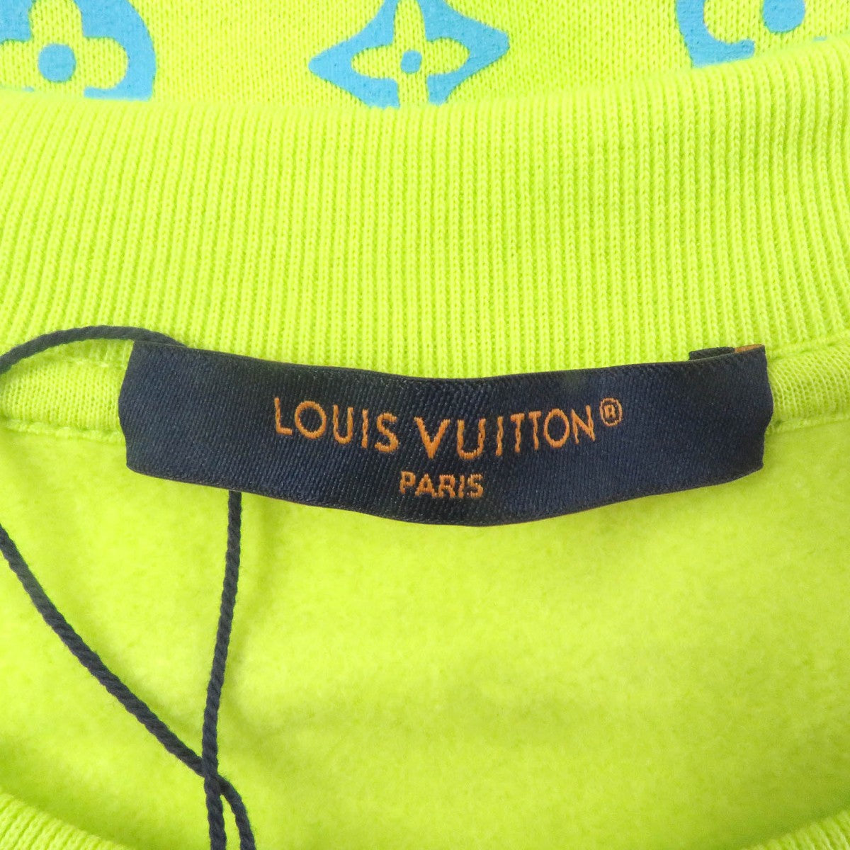 LOUIS VUITTON sweat Main: 100% cotton lime green mens L