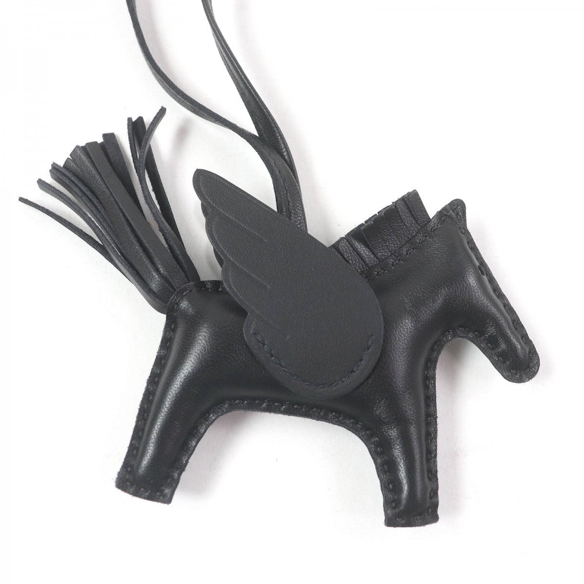 HERMES key ring Main: Anyo Milo So Black Rodeo Charm PM Pegasus Women