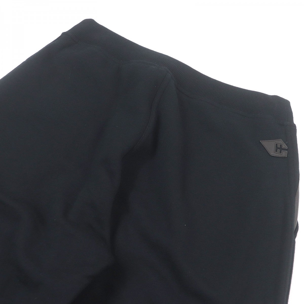 HERMES Pants Main: 87% cotton, Main: 13% cashmere, Part: 68% cotton, Part: 29% cashmere, Part: 3% polyurethane black mens S