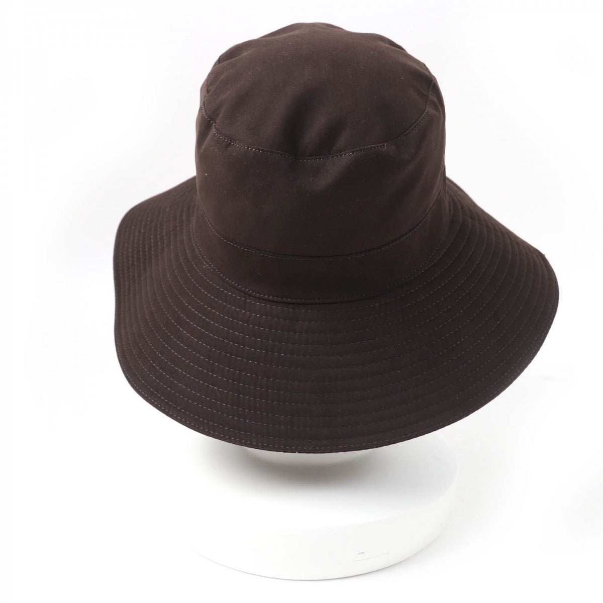 HERMES hat Main: 85% polyester, Main: 15% nylon, Lining: 100% acetate Dark brown Women 56