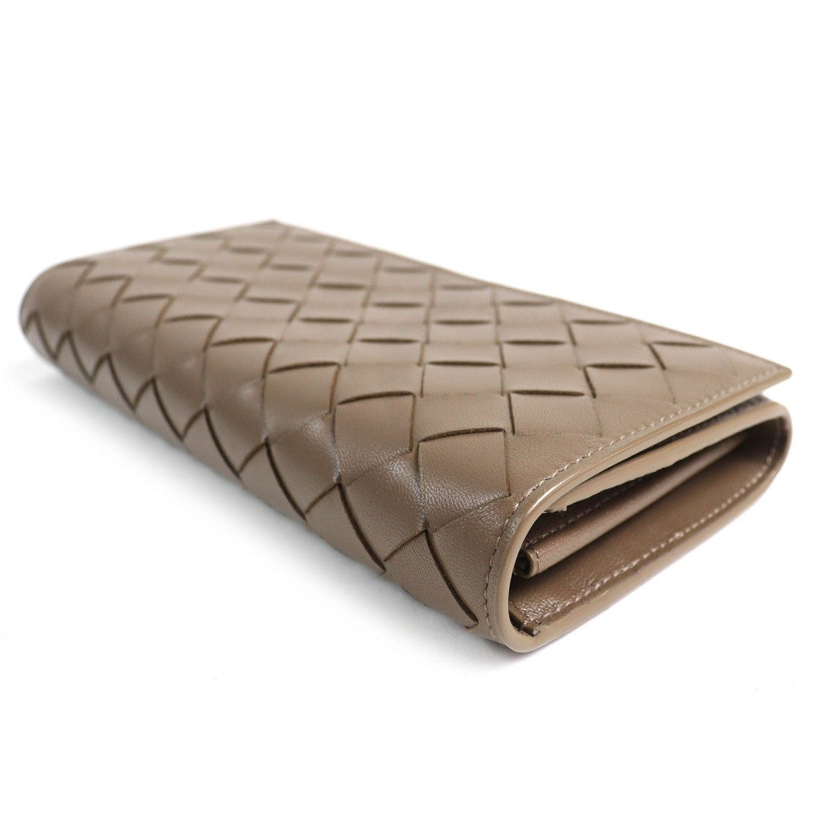 BOTTEGAVENETA Long Wallet Purse Main: Leather Brown mens