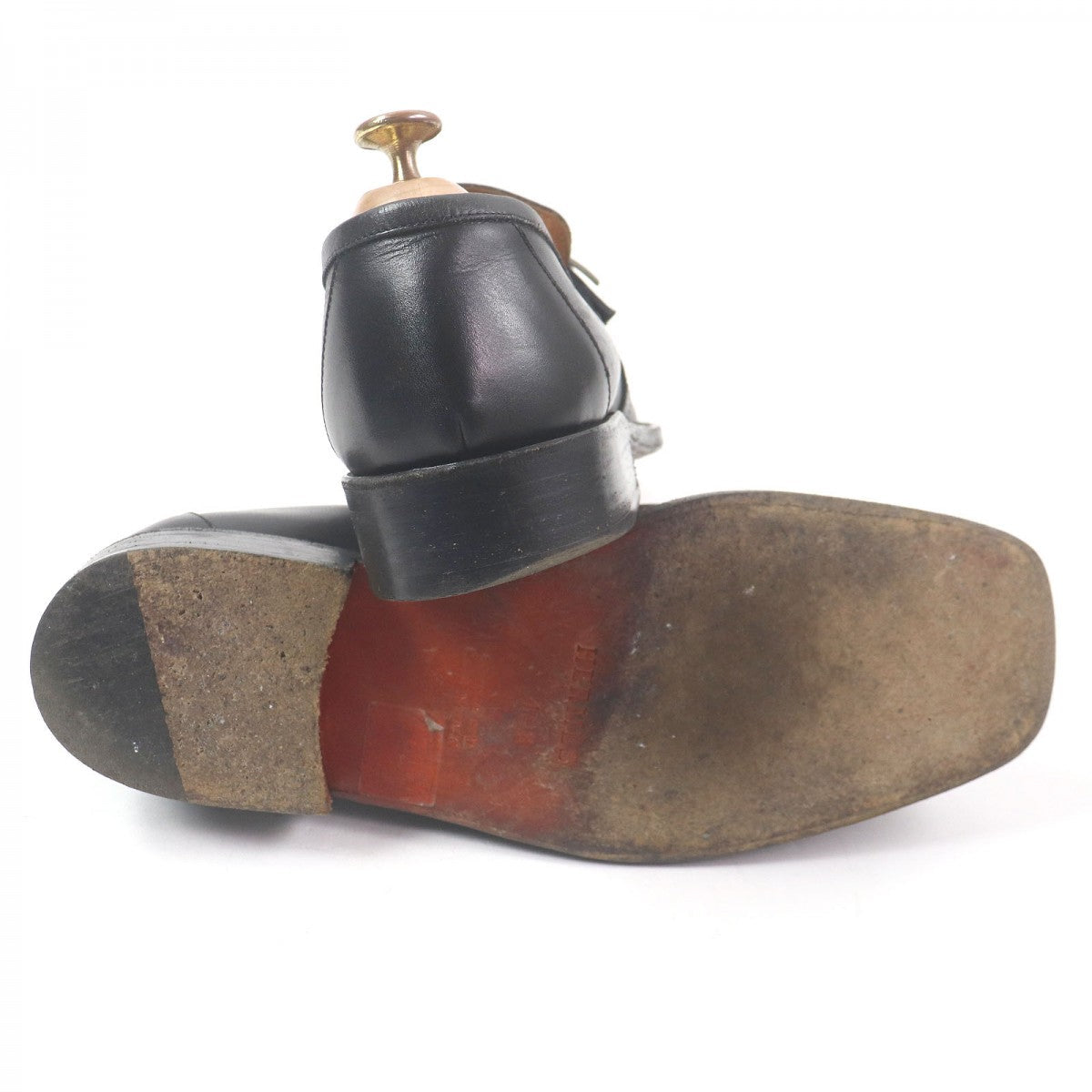 HERMES loafers Main: Leather black mens 40.5