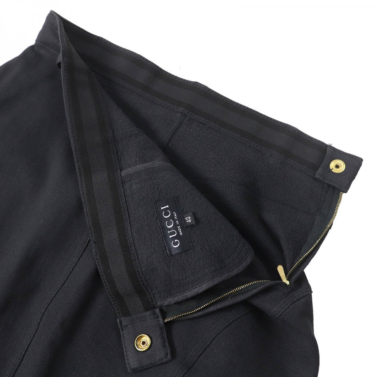 GUCCI skirt Main: 95% cotton, Main: 5% elastane Black type Women 40