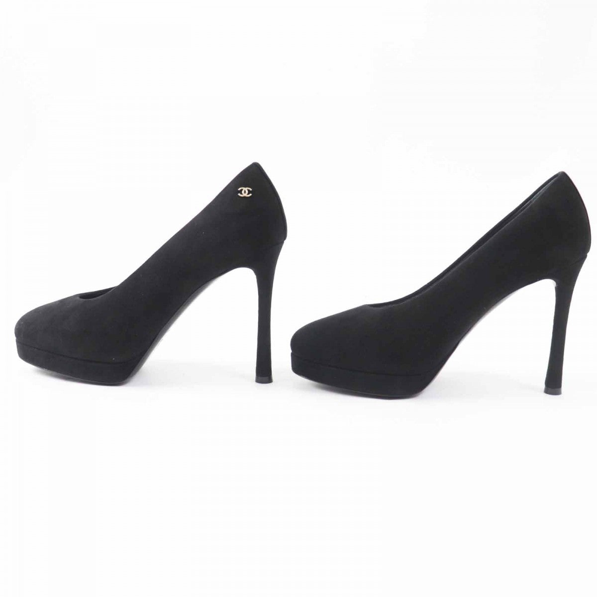 CHANEL pumps 23K G45288 Main: Suede leather black Women 38