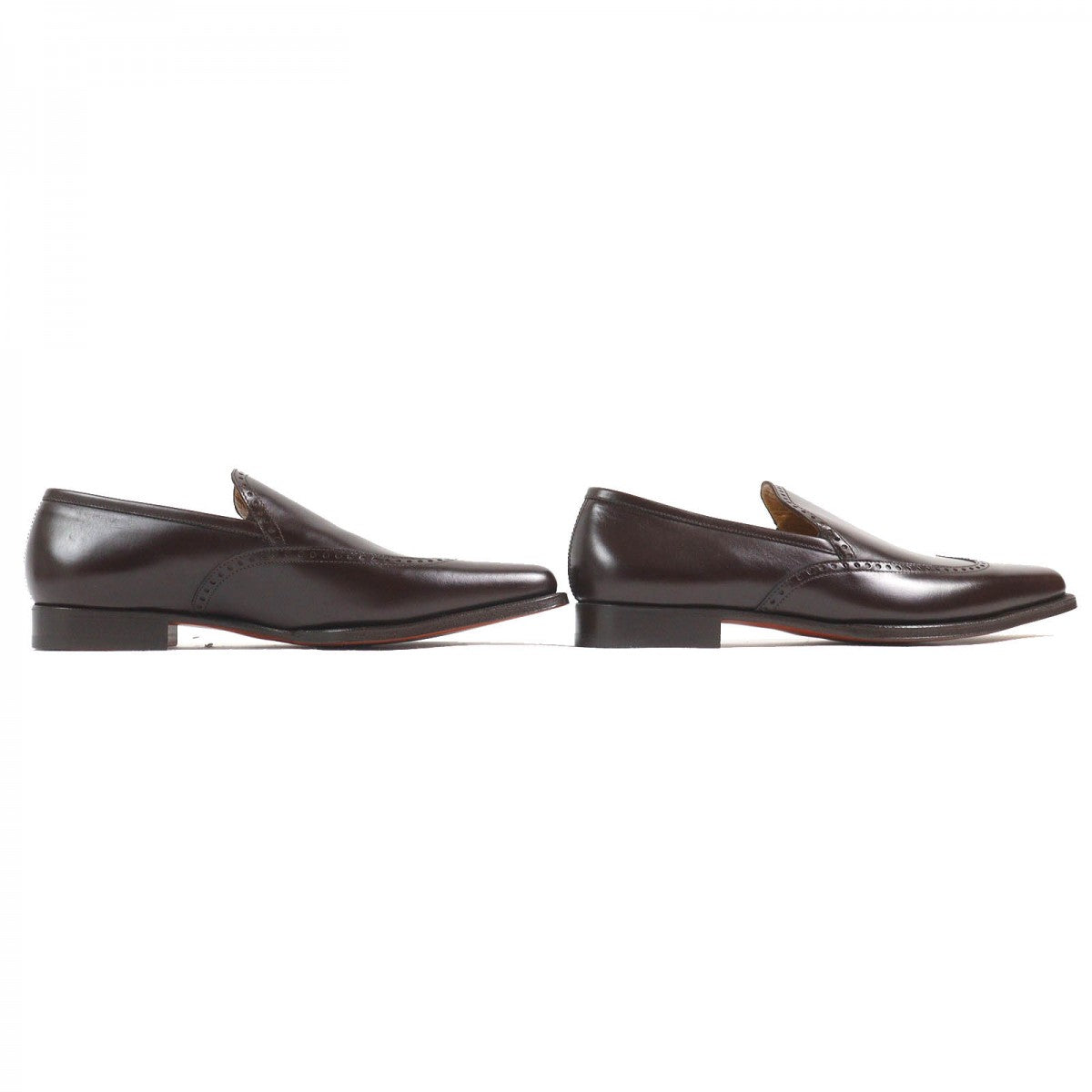HERMES loafers Main: Leather Dark brown mens 40.5