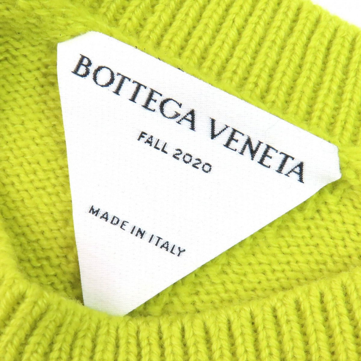 BOTTEGAVENETA knit 638771 Main: 100% wool Yellow green type mens S