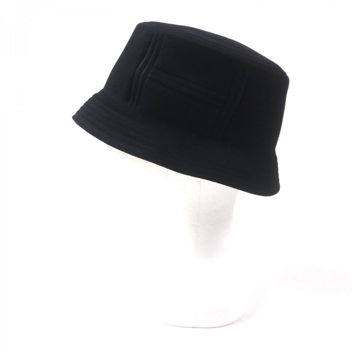 HERMES hat Main: 100% wool, part: 52% cotton, part: 48% rayon black DALTON mens