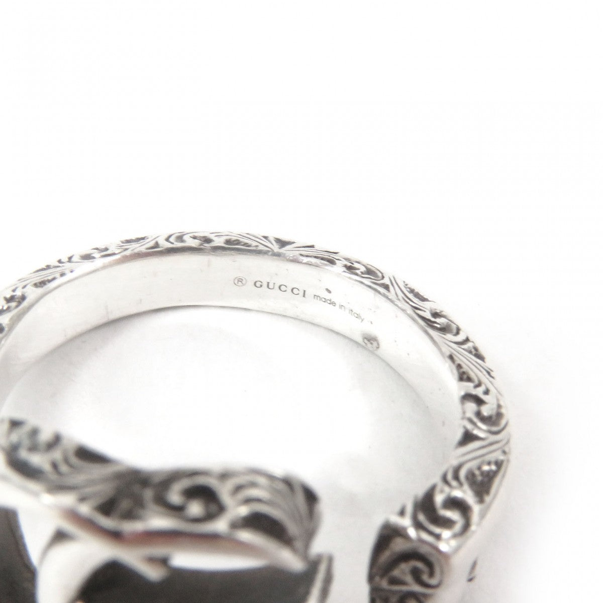 GUCCI Ring 627760 Main�FSV925 Silver Arabesque mens