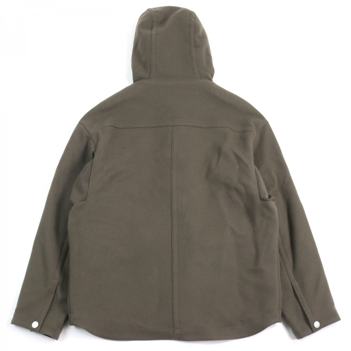 HERMES Jacket H462120HB Outer: 100% wool, Lining: 80% nylon, Lining: 20% polyurethane, Part: 80% nylon, Part: 20% cotton Khaki green mens 48