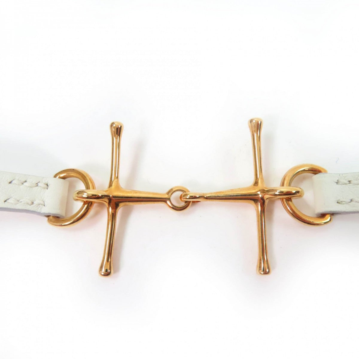 HERMES bracelet Main: Leather white Mole Bracelet Women