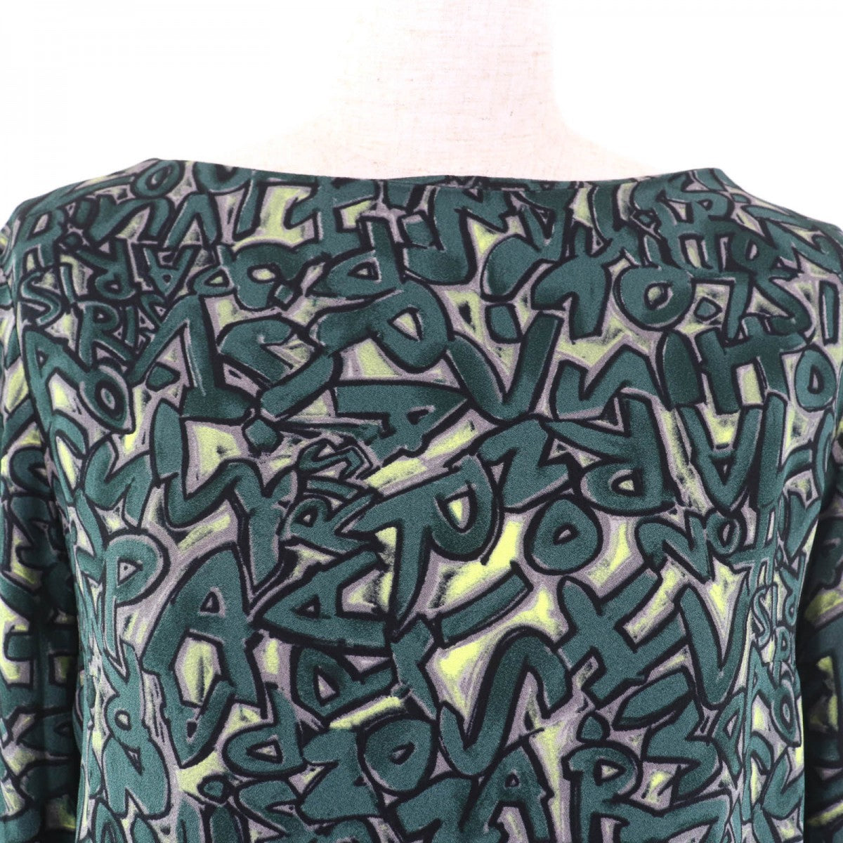 LOUIS VUITTON blouse Main: 100% rayon green Women 36