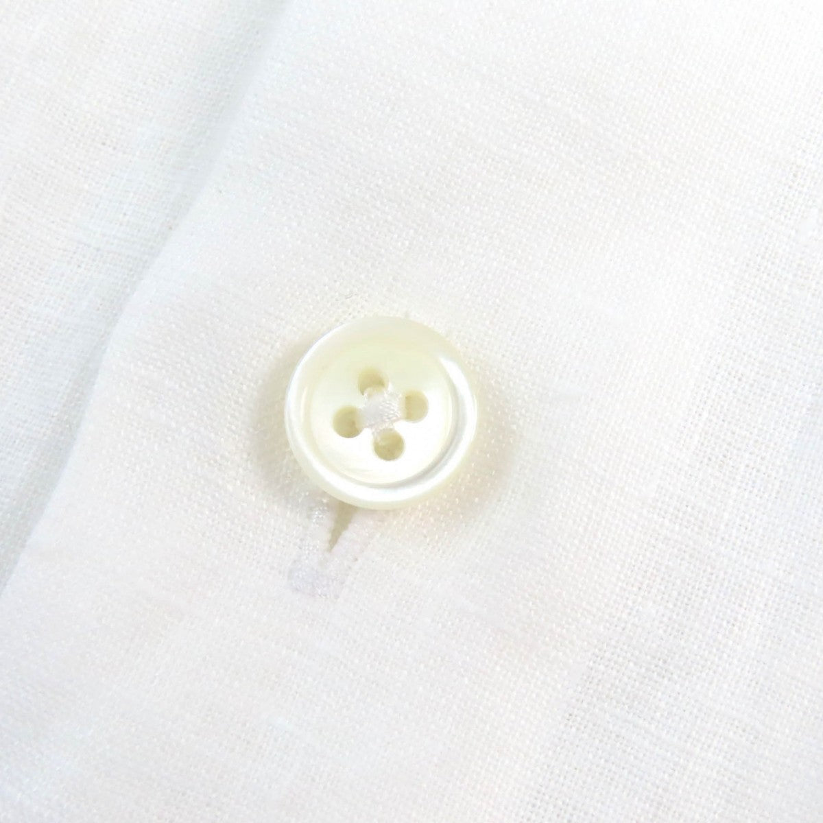 HERMES Long sleeve shirt linen white 39