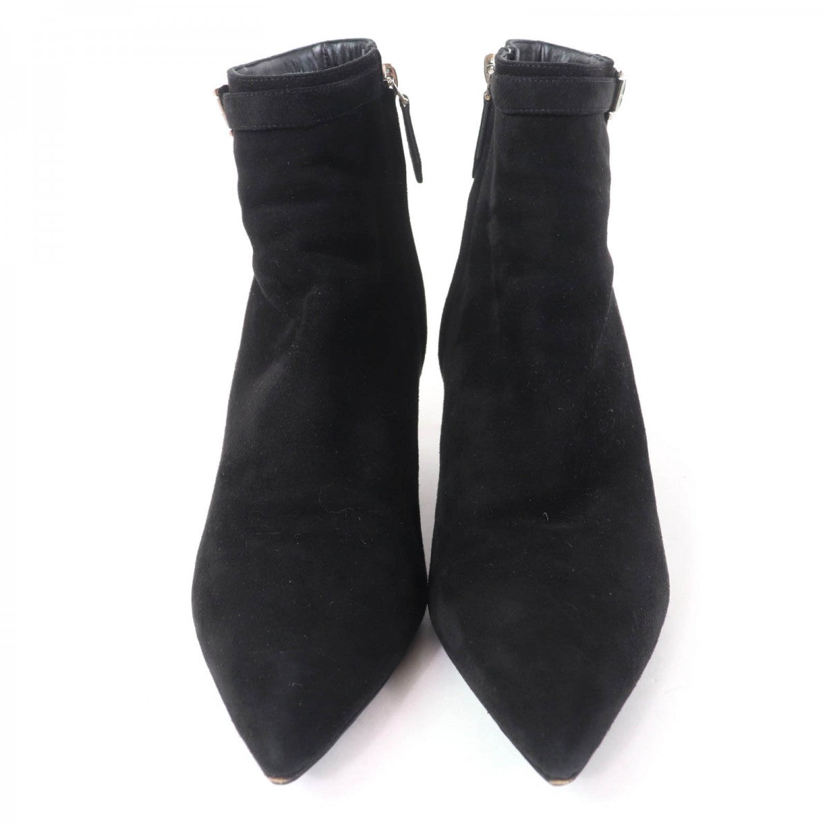 HERMES short boots Main: Suede leather black Blanche Women 38