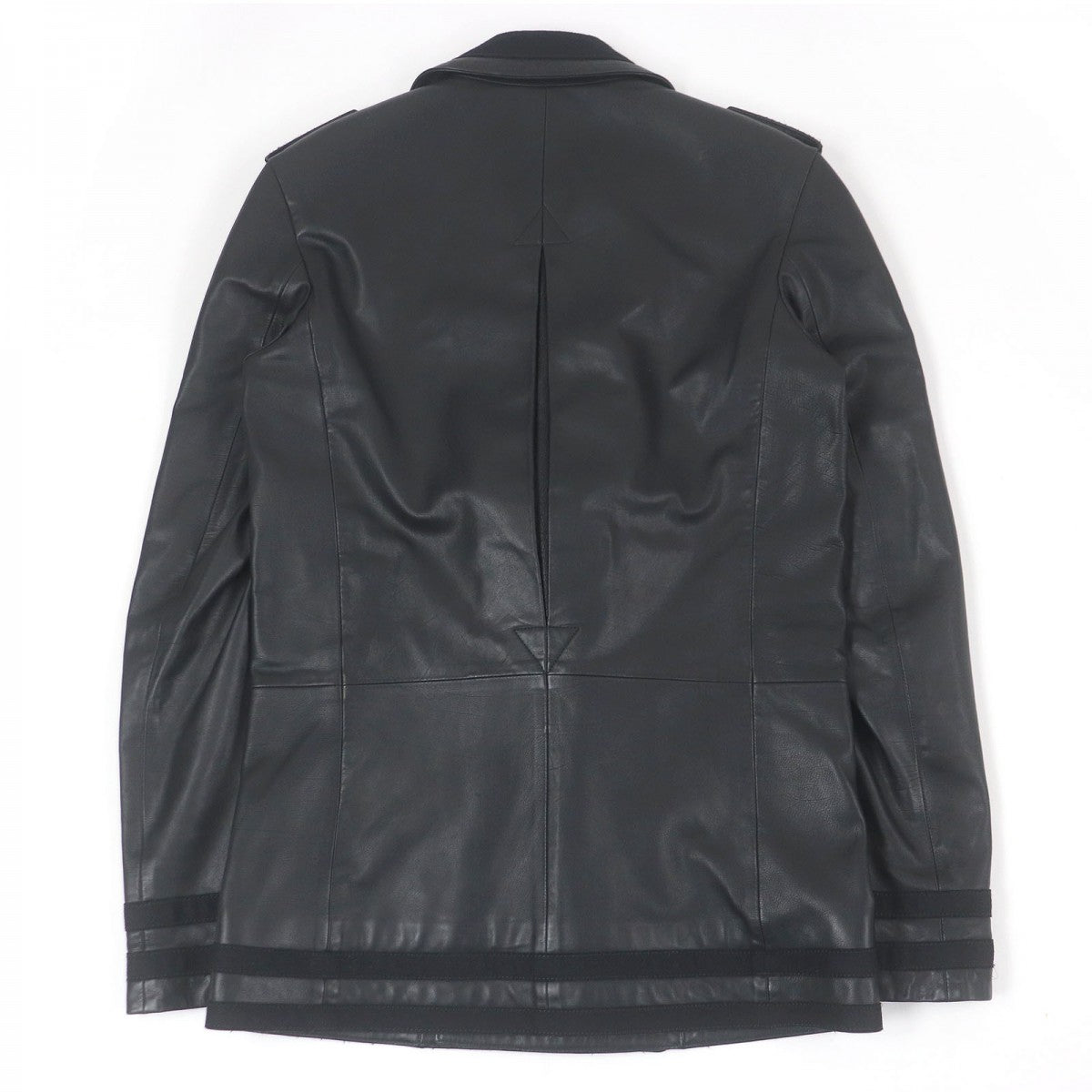 LOUIS VUITTON Chester coat Outer: 100% cowhide, Lining: 70% cotton, Lining: 30% silk black mens 44