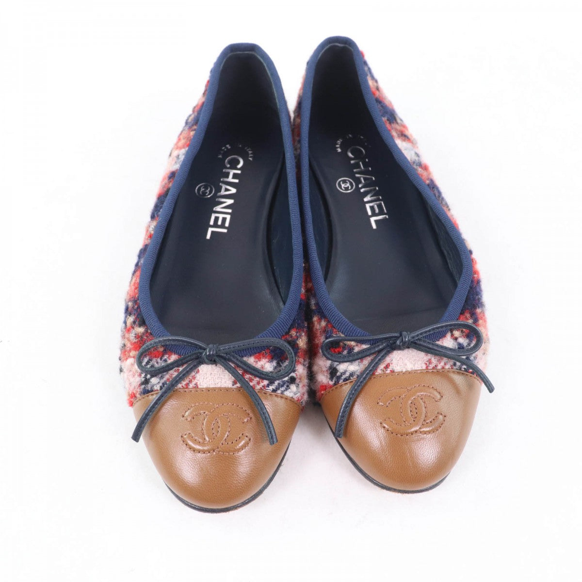 CHANEL pumps Main: Tweed, Part: Leather Multi Women 35.5