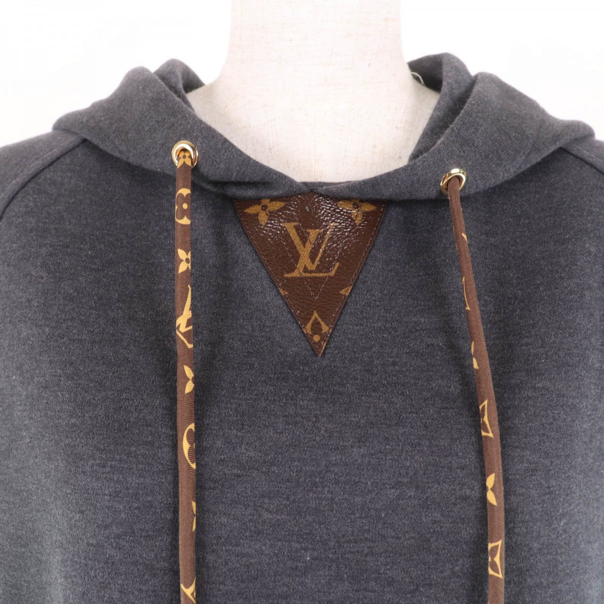 LOUIS VUITTON tops Main: 89% cotton, Main: 11% nylon, Lining: 100% cotton, Part: 90% cotton, Part: 9% nylon Dark gray Women S