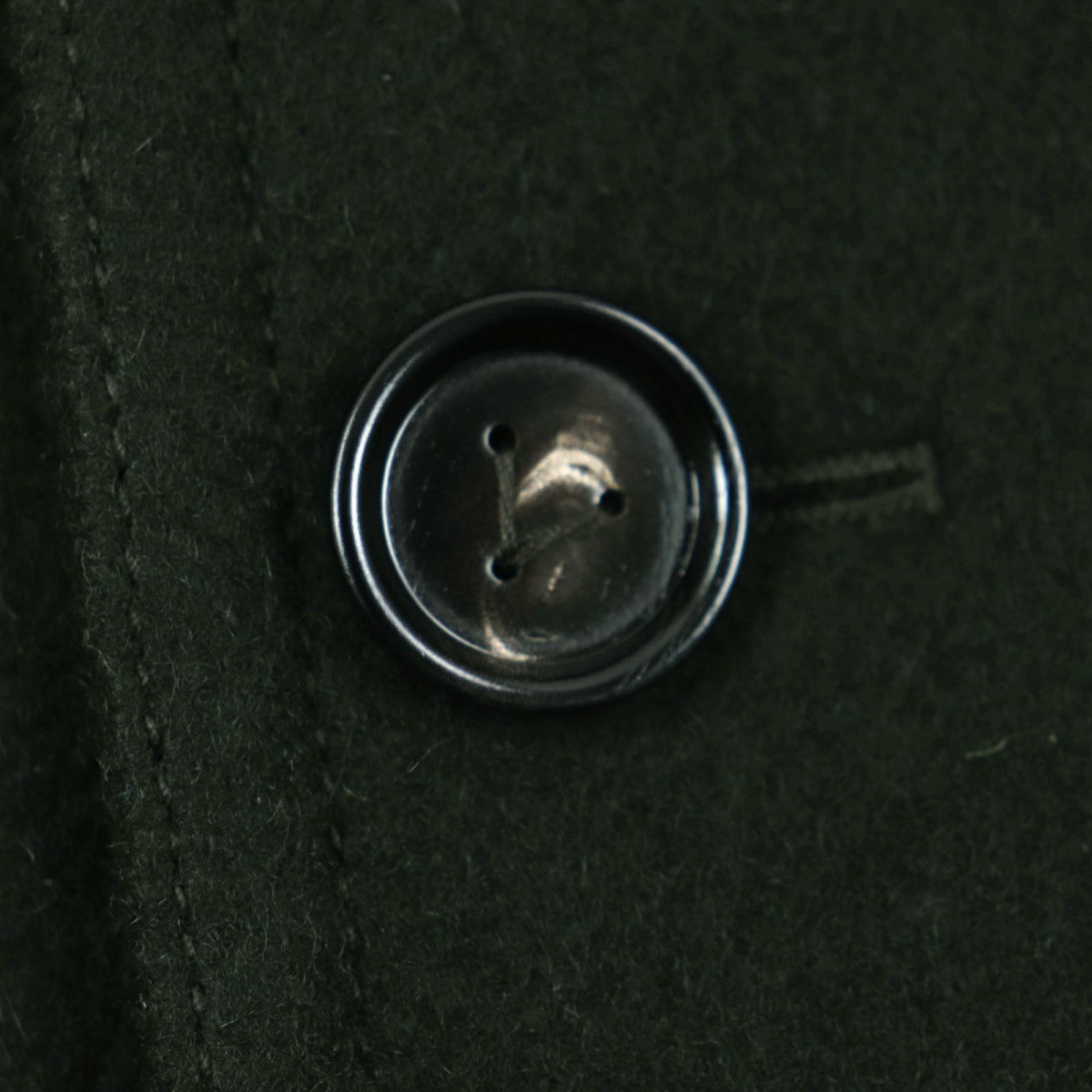 BOTTEGAVENETA pea coat 756687 Outer: 100% wool, Lining: 100% rayon, Lining: 100% cotton Dark green mens 46