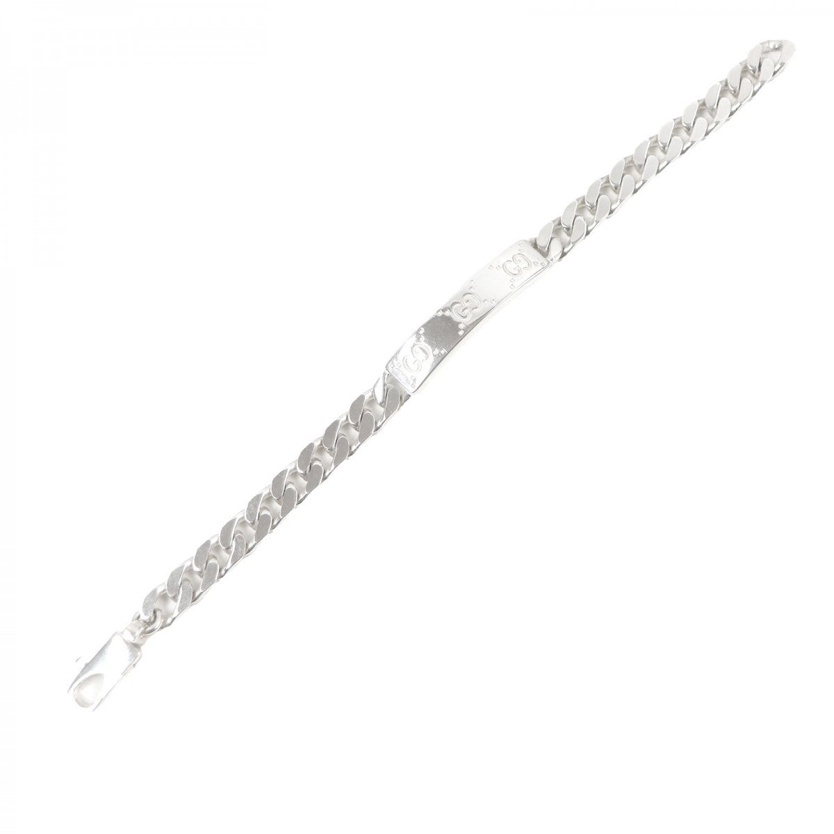 GUCCI bracelet 814851 Main�FAG925 Silver With signature GG tag mens 16