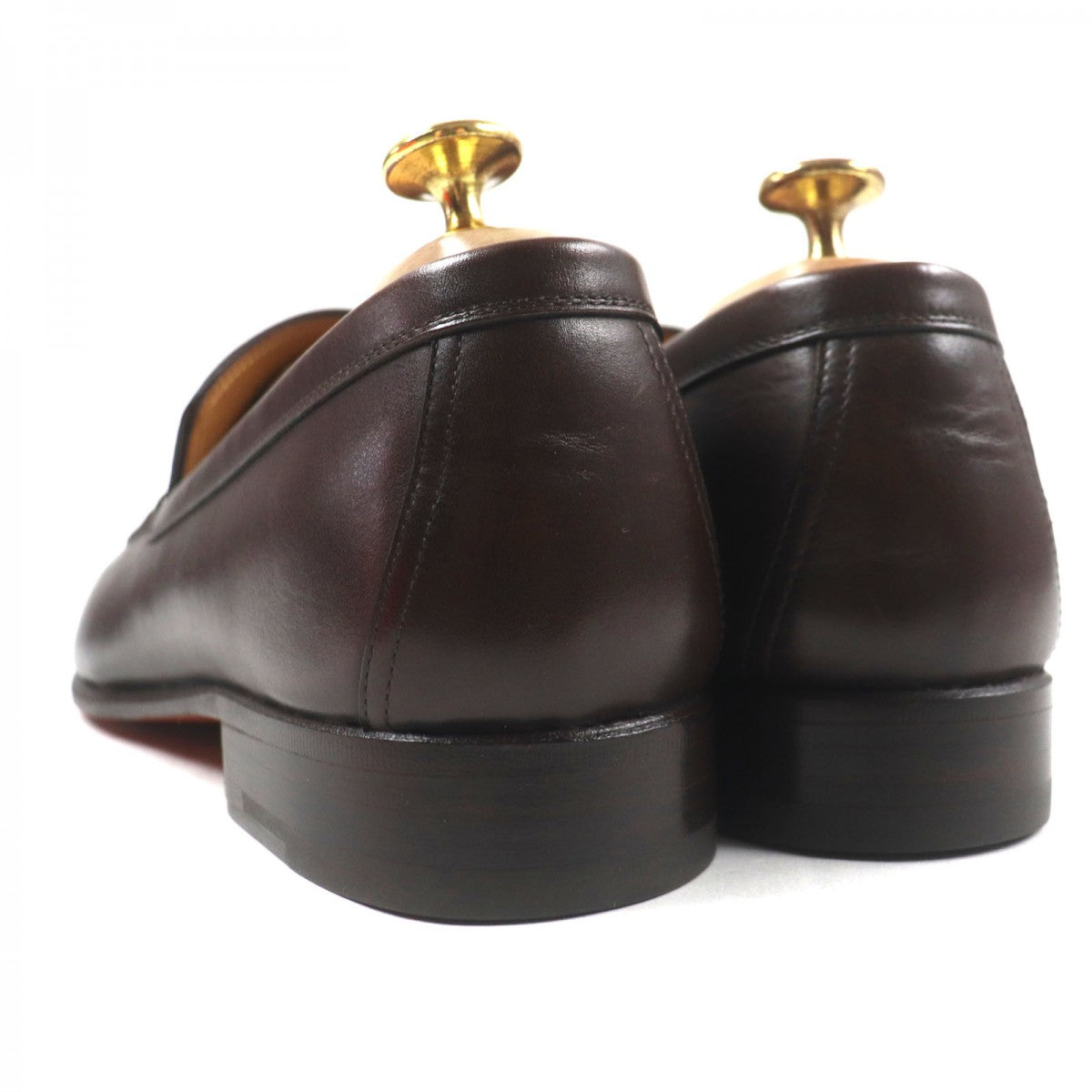 HERMES loafers Main: Leather Dark brown mens 40