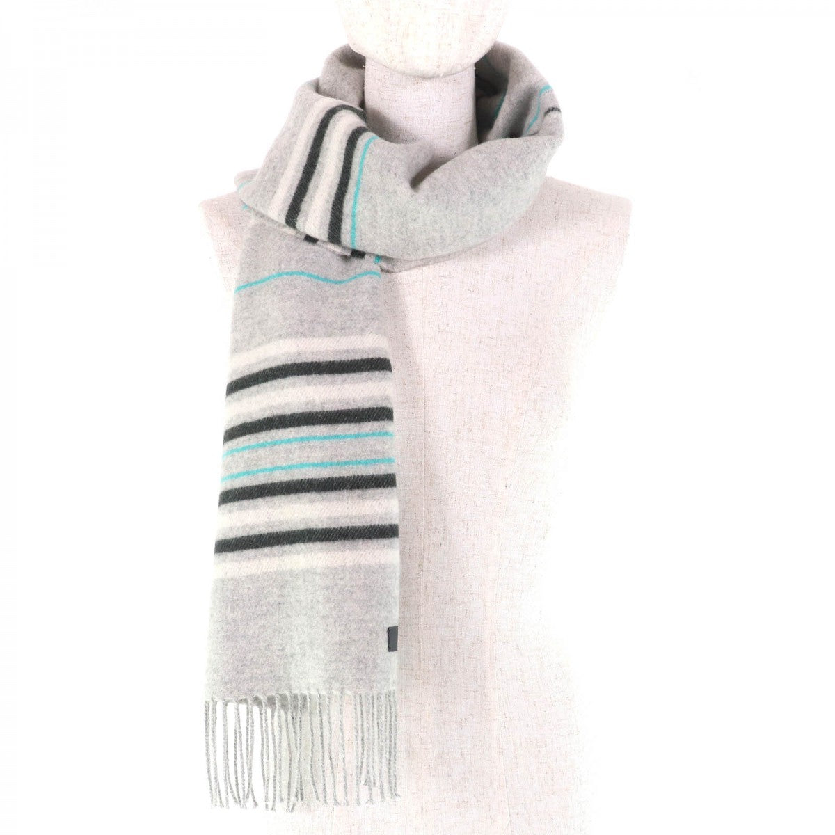 HERMES Scarf Main: 100% cashmere Gris Chine Neo Rocabar Women