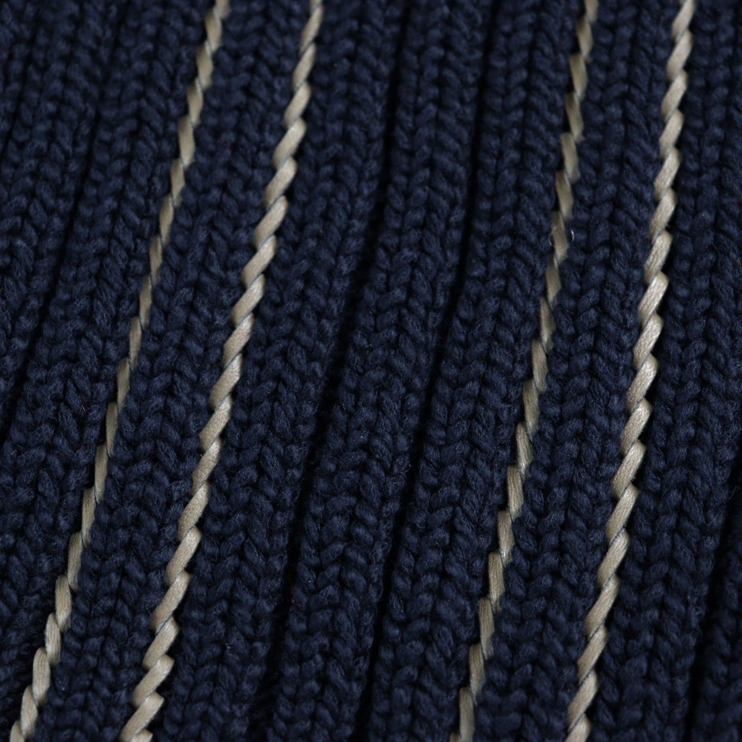 HERMES knit cotton Navy M