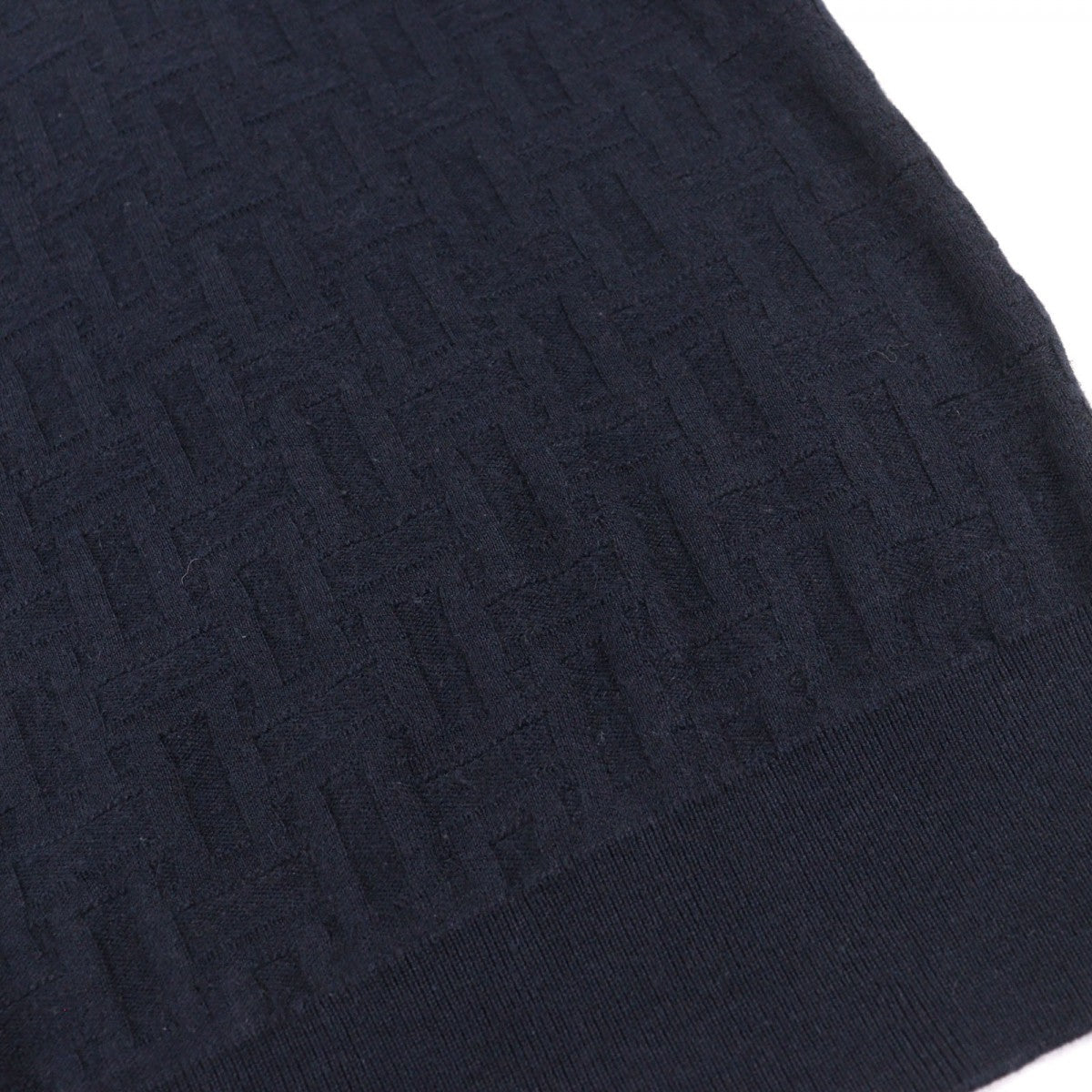 HERMES knit Main: 60% cashmere, Main: 40% cotton Navy mens M