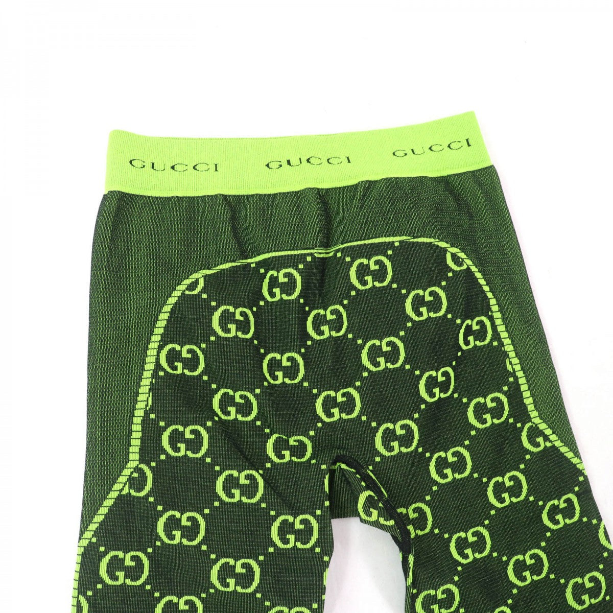 GUCCI Pants 693103 Main: 95% nylon, 5% polyurethane green Women M