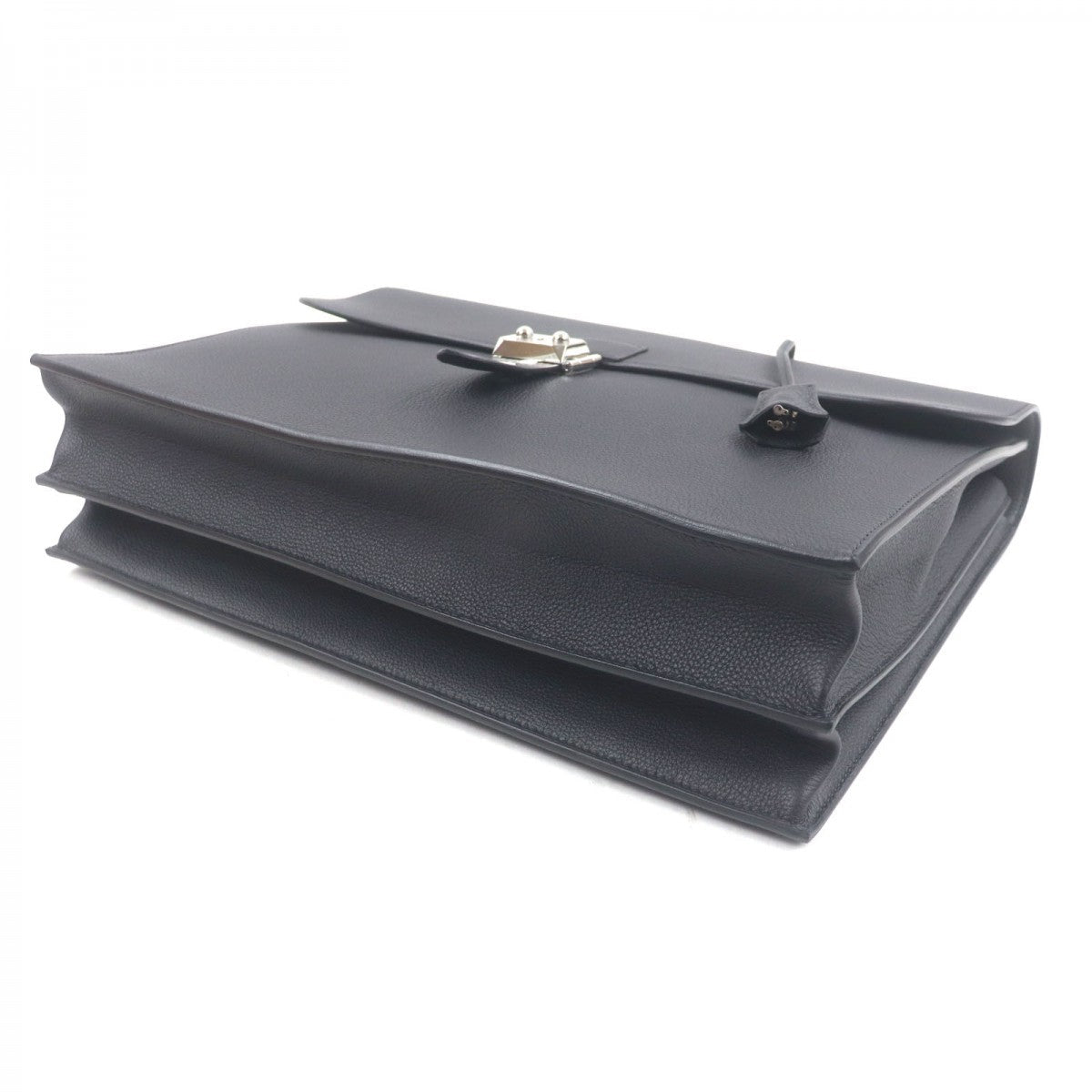 HERMES Briefcase Main: Togo black Sac Adepeche 38 mens