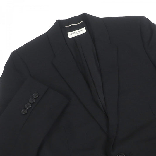 SAINT LAURENT PARIS tailored jacket 482493 wool black 44