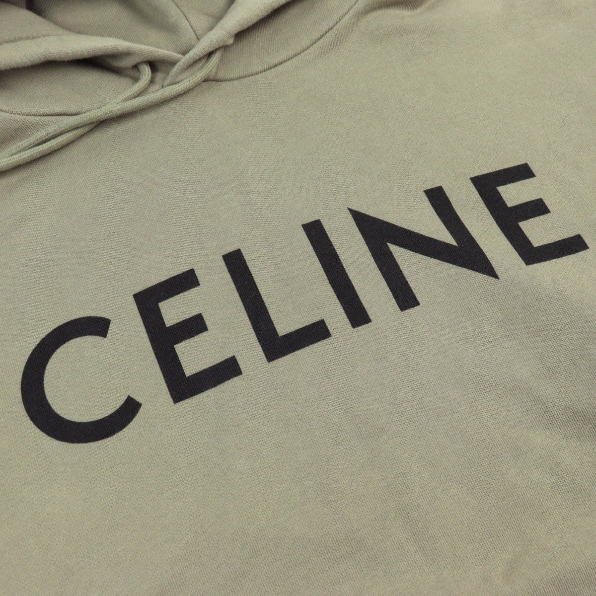 CELINE Hoodie 2Y321670Q Outer: 100% cotton, part: 96% cotton, part: 4% polyurethane khaki mens XS