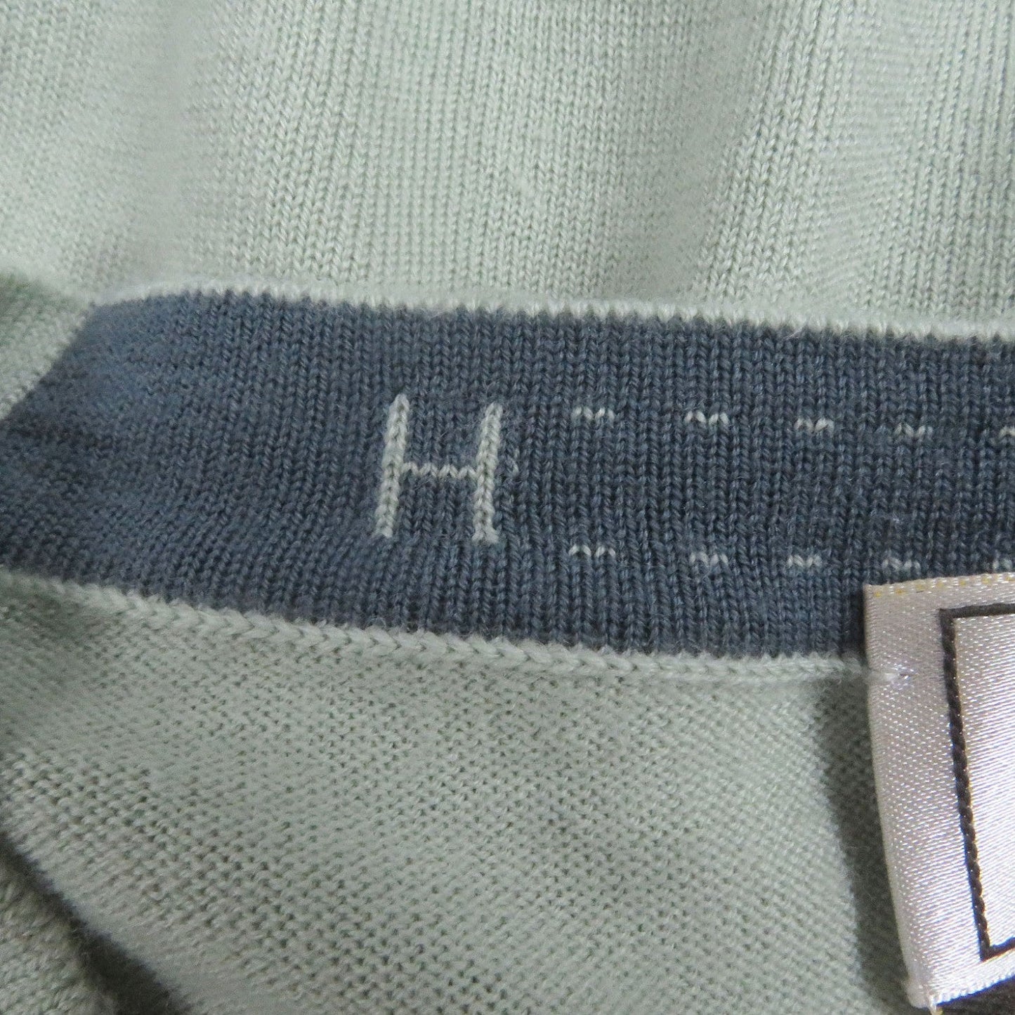 HERMES sweater wool Light green L