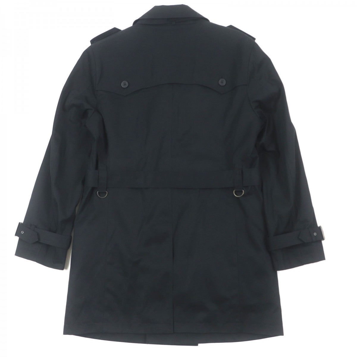 BURBERRY BLACK LABEL trench coat cotton black L