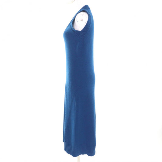 HERMES dress cashmere blue SM