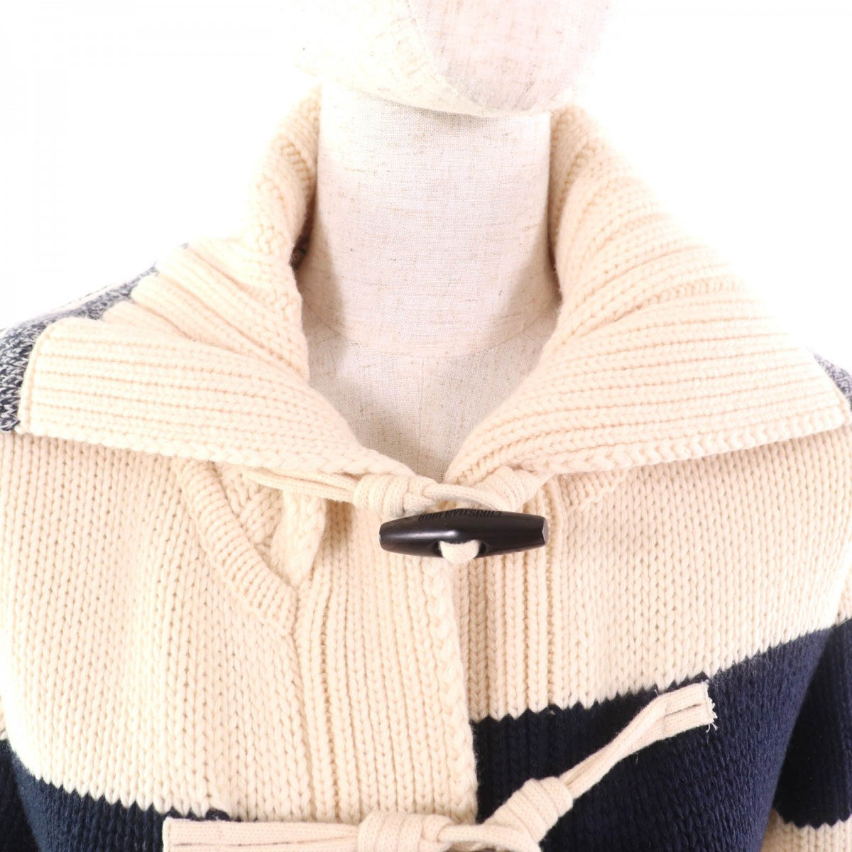 Christian Dior Duffel coat 144M01AM318 wool Ivory navy 38