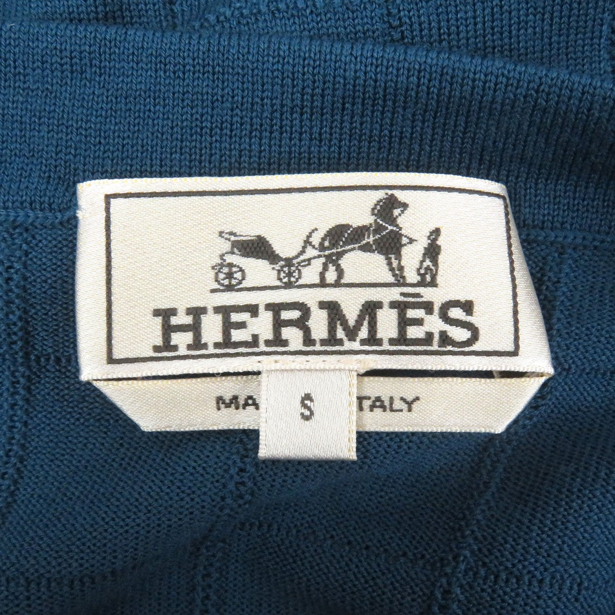 HERMES knit wool blue S