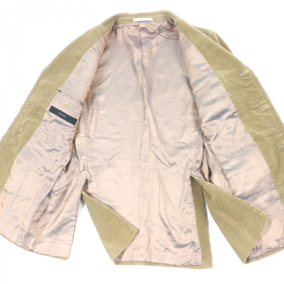 GUCCI tailored jacket cotton beige 50