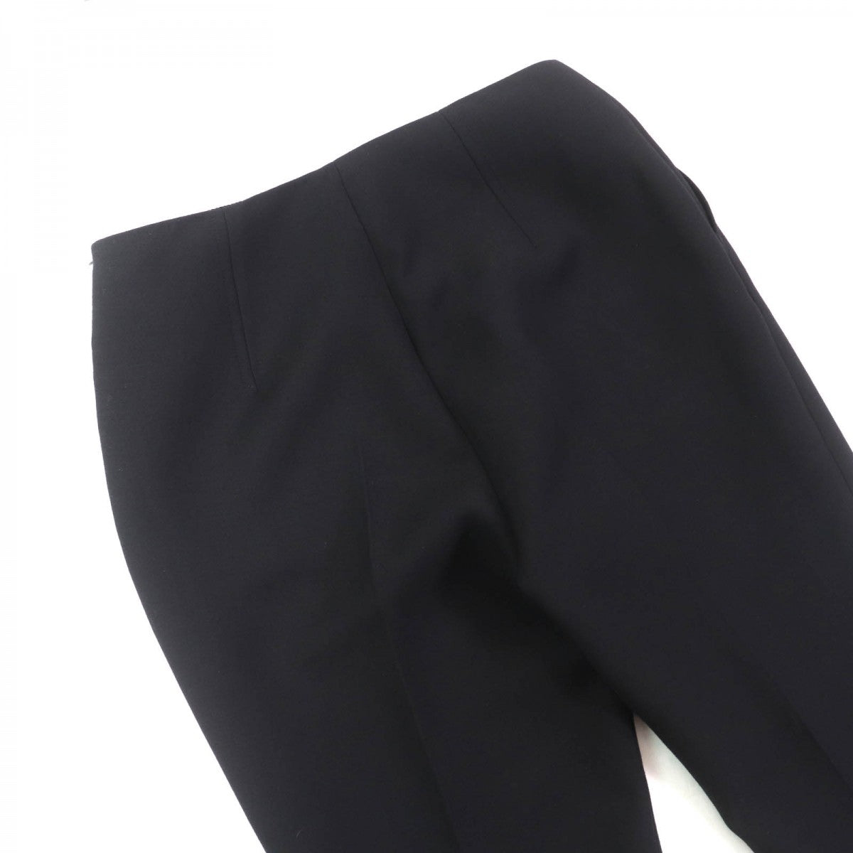 HERMES Pants 3H0447DX wool black 42