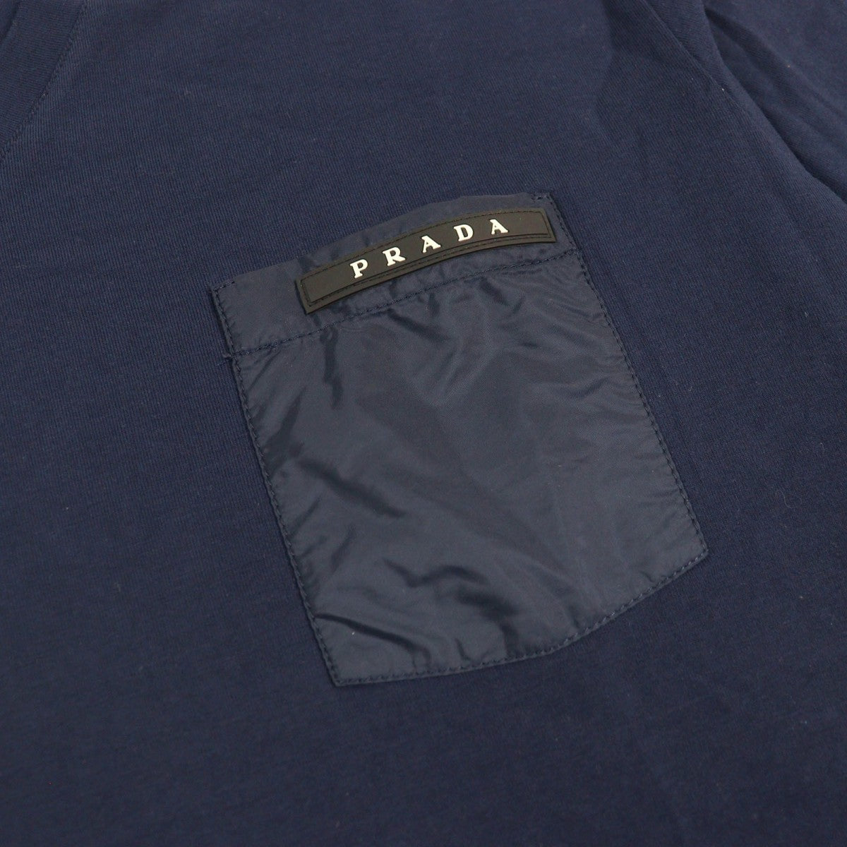 PRADA Short sleeve T-shirt SJN251 cotton Navy XXL