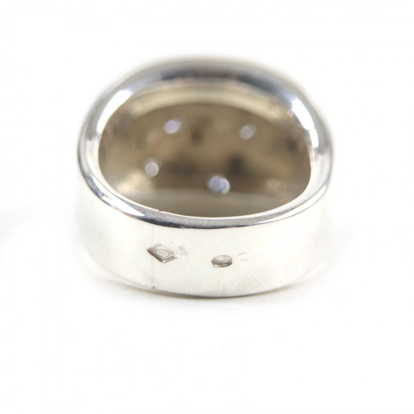 HERMES Ring 925 Silver Gaucho Ring 52
