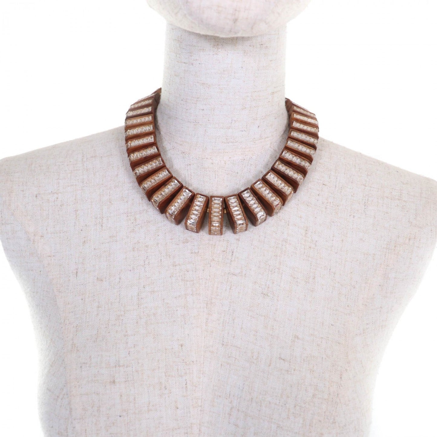 BOTTEGAVENETA choker Radhika Wood Brown