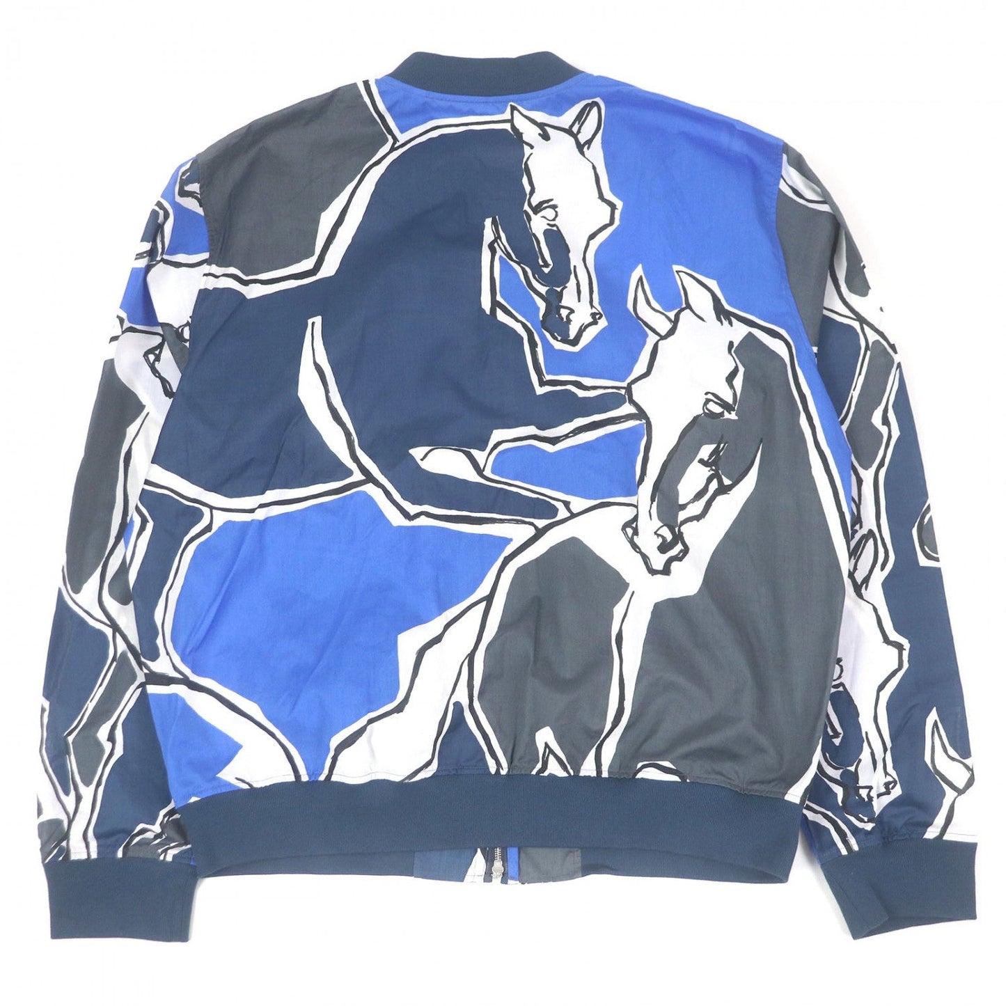 HERMES Blouson cotton Blue gray 43