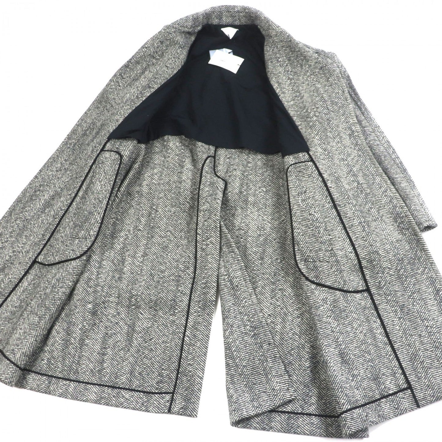 BOTTEGAVENETA coat 748804 wool Black White 52