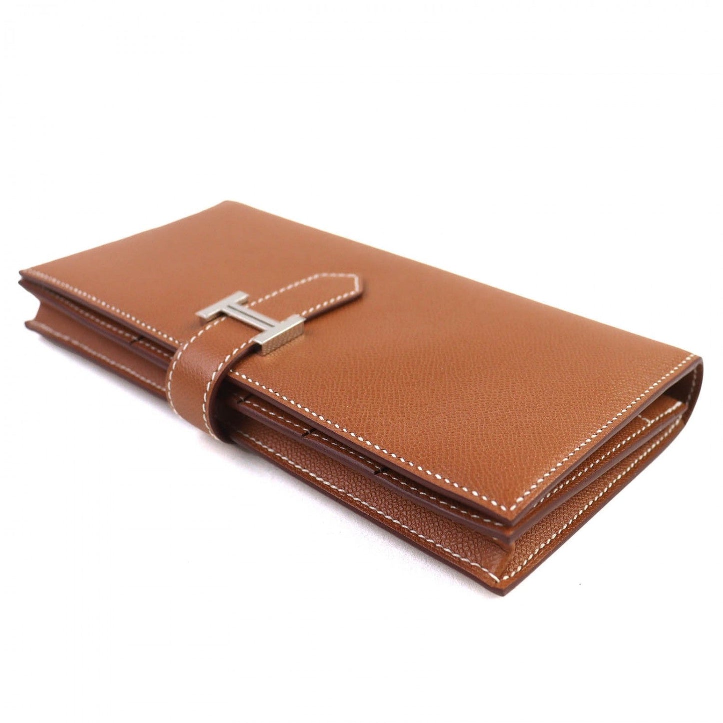 HERMES Long Wallet Purse Vaugham gold Beansufla